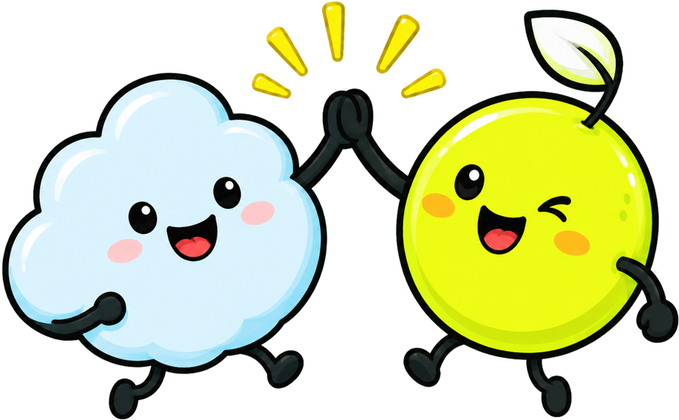 QuestiO buddies high-fiving